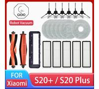 For Xiaomi Robot Vacuum S20+ / S20 Plus / B108GL Parts Accessories Main Brush Side Brush Hepa Filter Mop Cloth Replacement Spare