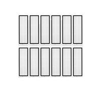 For Xiaomi Robot Vacuum X20 Pro / D102GL Parts Accessories Main Brush Side Brush Hepa Filter Mop Cloth Dust Bag Replacement(12 HEPA Filters)