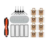 For Xiaomi Robot Vacuum X20 Pro / D102GL Parts Accessories Main Brush Side Brush Hepa Filter Mop Cloth Dust Bag Replacement(Combination Pack 3)
