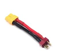 For XT60 XT90 EC5 EC3 T Deans Spina da 4,0 mm Adattatore da femmina a maschio Connettori 14AWG 5 cm Collegare RC Lipo Caricabatteria Parti fai da te (Color : T Male to XT60)