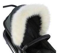 For-Your-Little-One aFHACWB-W135 - Pram Fur Hood Trim, compatibile con BOB, colore: Bianco
