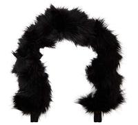 For-Your-Little-One aFHACWN-B433 - Pram Fur Hood Trim compatibile On Nurse, colore: Nero