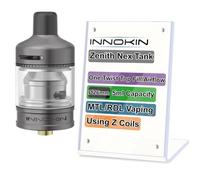 For Zenith Nex Serbatoio In-nokin 5 ML φ26 mm (Gris acier) Atomizzatore Dotato di Resistenza Z-Coil 0,3Ω/0,8Ω MTL/RDL Top Fill/Airflow Adapté pour Vaporizzatore CoolFire Z80 Gozee EZ TUBE Originale
