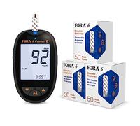 FORA 6 Connect Glucometro Bluetooth - Kit Misuratore Glicemia con 150 Strisce