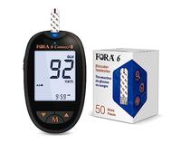 FORA 6 Connect Glucometro Bluetooth - Kit Misuratore Glicemia con 50 Strisce