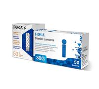 FORA 6 Strisce Reattive per il Glucosio + FORA Lancette 30G - The Test