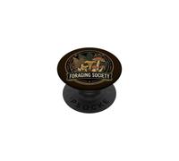 Foraging Society Funghi in cerca di foreste e natura Cottagecore PopSockets PopGrip Adesivo