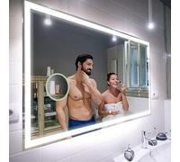 FORAM Personalizza Controluce specchio per bagno con luce LED - 80x60cm - su Misura - moderno specchi con illuminazione, retroilluminato L01