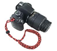 FoRapid 550 Paracord Adjustable Wrist Strap for DSLR Compact Cameras (Red/BLK)