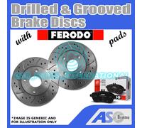 Forati e Baffati 5 Borchie 262mm Solido Dischi Freno D _G_ 2766 Con ferodo Pads