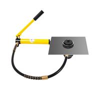 Foratrice idraulica, 15T, per lamiere metalliche con 10 matrici, 16-101 mm, con borsa per il trasporto per cantieri e officina