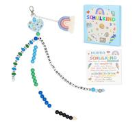 Forbabe Regalo per l'inizio della scuola, per ragazzo, per la scuola, per l'inizio della scuola, regalo con biglietto di auguri, confezione regalo, catena di calcolo, decorazione per l'inizio della