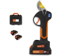 AF28 - Forbici da Potatura a Batteria con Lama in Titanio - Motore Brushless - Capacità di Taglio 19/28mm - Include 2 Batterie al Litio 21V - Impugnatura Bimateriale - Valigetta e Accessori Inclusi