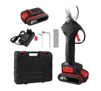 Forbice Cesoia 48V Da Potatura 30mm Doppia Batteria E Valigetta E Caricatore