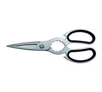 Forbice da Cucina, Interno del Manico Ergonomico Soft-Touch - Materiale: Inox Sabbiata - Misura: Cm 24 - Colore: Nero