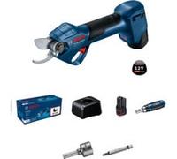 Bosch Professional 12V System GGP 12V-25 Potatore (fino a 4500 tagli per carica, motore brushless, tagli da 25 mm, con 2 batterie da 3.0 Ah)
