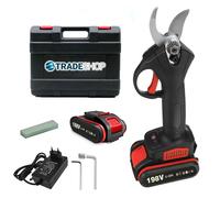 Forbice da Potatura a Batteria Cesoia Tronca Rami 24 V Cordless 2 Batterie 1.0