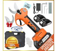 FORBICE DA POTATURA CESOIA DOPPIA BATTERIA DA 21V +VALIGIA 48V 2.0AH TAGLIO 30MM