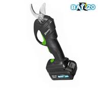 Forbice potatura a batteria 20V Cesoia elettrica 25mm Soft grip completa Ribimex