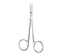 Forbice iris retta in acciaio per chirurgia 11,5cm monouso
