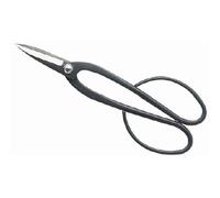 Forbice lunga a manico curvo in acciaio inox brunito per bonsai, 200 mm (TS-200-