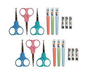 Forbice manicure Nuby ID4774 in set con lima e tronchesino Assortito