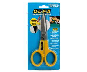 Forbice OLFA SCS-2 in ABS e lame acciaio inox per stoffe pesanti made in Japan