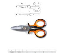 Beta Tools Forbici per elettricisti 1128BSX – lame a gradino 011280061