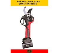 FORBICE POTATURA AIMA LX42 PER VIGNETO E FRUTTETO CON 3 BATTERIE