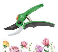 Forbice Potatura Giardinaggio, Attrezzi Lavoro Giardino, Paletta, Piccone, Zappa, Rastrello, Pala, Artiglio, Acciaio Inox, Manico Soft Grip Plastica Gomma. (FORBICE POTATURA VERDE)