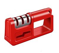 Forbice professionale e affilatrice per coltelli affilati 4 in 1 Base antiscivolo manuale Design ergonomico con utensili da cucina in tungsteno in ceramica diamantata per tipi di coltelli