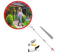Forbice telescopica da giardino + seghetto 30 cm taglio rami acciaio