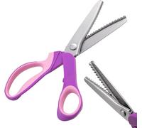 Forbici a zig-zag per il taglio di tessuti, forbici a zig-zag per il pizzo per cucire parrucche, forbici seghettate a denti di cane