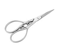 Forbici Argento Embroidery Scissors Forbici D'epoca Antique Vintage Stile Cutting Ricamo Punto Croce Strumento da Cucire, Forbici da Sarto Famiglia (silver with sliver pattern)