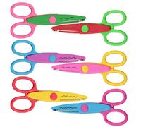 Forbici Artigianali per Bordi in Plastico 6 Pezzi per Album Stili multipli | Set Sei Modelli, per Scrapbooking Diy, Adatte, Taglio Decorativo della Carta Stile Casuale