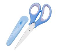 Forbici - Cissori d'arte in acciaio inox, Trimmers consigli di sicurezza scuola blu | Grip Craft Snipers con coperchio protettivo, lame in acciaio inossidabile