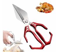 Forbici Cucina Multifunzionali Per Impieghi Gravosi,Trinciapollo Con Impugnatura Ergonomica,Forbici 2 In 1 Acciaio Inox Con Schiaccianoci,Per Tagliare Carne E Pesce(A)