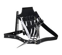 Forbici da Barbiere Parrucchiere Forbici per Capelli Salone Spa Cutting Sfoltitura 5.5' Fondina Bustina Set (Zebra Rotondo)