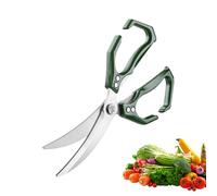 Forbici da Cucina | 2 in 1 con Schiaccianoci per Tagliare e Tritare - Acciaio Inossidabile Resistente per Preparazione Alimenti BBQ Pesce Pollo Frutti di Mare