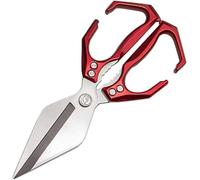 Forbici da cucina multifunzionali per impieghi gravosi, forbici affilate in acciaio inox per pollame, forbici da cucina ergonomiche 2 in 1 per tagliare ossa di pollo, carne e pesce