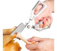 Forbici da cucina multifunzionali - robuste forbici da cucina, taglierina universale forte e affilata per erbe da pollame, strumento antiruggine per tagliare ossa e preparare frutti di mare, ciotole