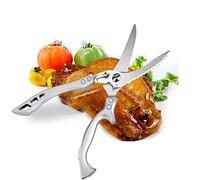 Forbici da cucina multiuso professionali, AlfaView Forbici Cucina Acciaio Inox da Usare Come Forbici per Carne, Forbici Pollo, Forbici da Pesce, Ossa e Verdure, Apribottiglie, BBQ (Stile 3)
