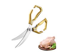 Forbici da Cucina per Alimenti - Forbici Cucina 2 in 1 con Schiaccianoci - Acciaio Inossidabile Resistente per Preparazione Alimenti BBQ Pesce Pollo Frutti di Mare