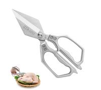Forbici da Cucina Resistenti,5 in 1 Trinciapollo Multifunzionali in Acciaio Inox,25cm Impugnatura Ergonomica e lame in titanio,per Casa Uso,Osso di Pollo,Carne,Verdura,Pollame,Pesce,Erbe