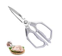 Forbici da Cucina Resistenti,5 in 1 Trinciapollo Multifunzionali in Acciaio Inox,25cm Impugnatura Ergonomica e lame in titanio,per Casa Uso,Osso di Pollo,Carne,Verdura,Pollame,Pesce,Erbe,Noci