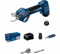 Bosch Professional 12V System GGP 12V-25 Potatore (fino a 4500 tagli per carica, motore brushless, tagli da 25 mm, con 2 batterie da 3.0 Ah)