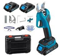 Forbici da Giardino Elettriche per Makita 18V Batteria, Forbici Potatura Brushless 600W Professionali con 2 Batterie 2000mAh, Cesoie Giardino Portatili con Contatore LED, Diametro di Taglio 20-35mm