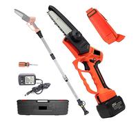 Forbici da giardino elettriche, Potatore elettrico a batteria Batteria 40mm 25V Cesoia for potatura con asta di estensione Reach 5 pollici Sega a catena elettrica Attrezzi da giardino(Saw Pole)