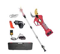 Forbici da giardino elettriche, Potatore elettrico cordless da 400 W for potatura di alberi da frutto bonsai alimentato al litio con 2 batterie(Shears pole(Case))