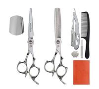 Forbici da parrucchiere 6.0 pollici Forbici professionali Taglio for capelli Professionisti Kit Rasoio Pettine Accessori for barbiere Cesoie for Parrucchiere Capelli Clipper Barbiere Forniture Prodott